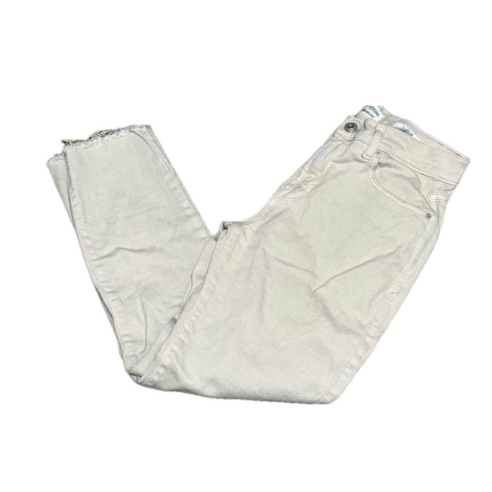 Kensie Vintage Luxe The Slim Khaki Cotton Pants Women Size 4/27